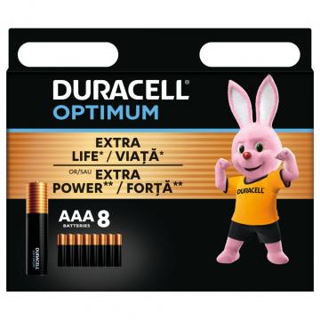 Duracell Optimum AAA лужні 8 шт. в упаковці