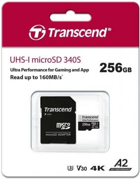 Transcend 256GB microSDXC class 10 UHS-I U3 A2 340S